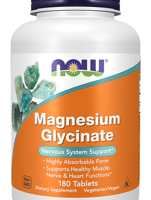Glicinato de Magnesio Now Foods