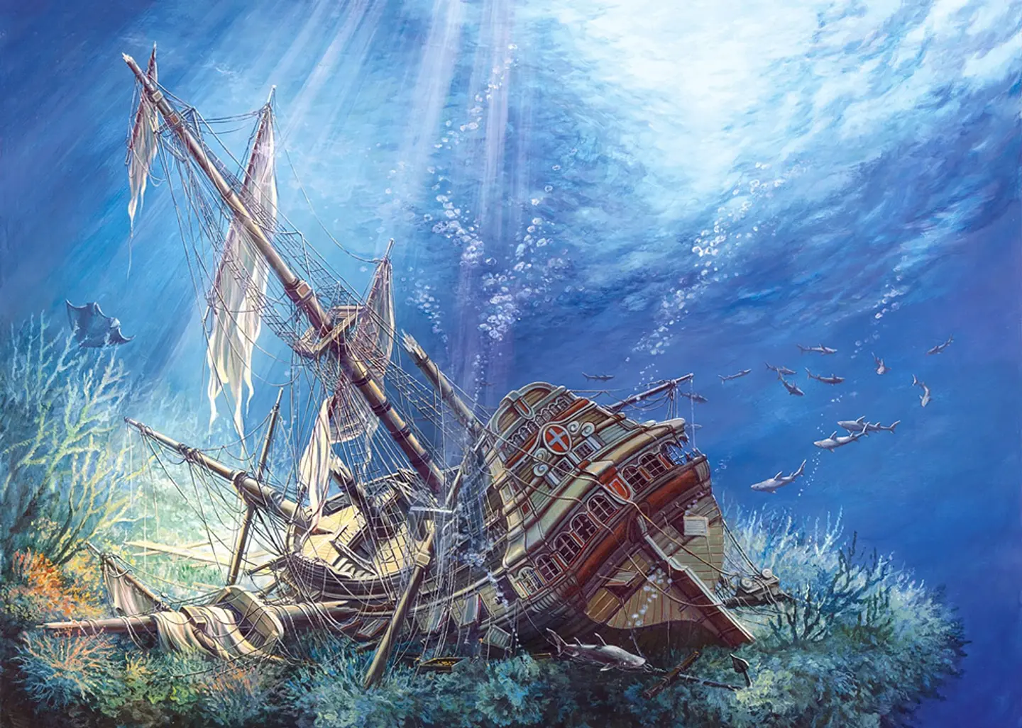 Puzzle 2000 Piezas | Galeón Hundido 2