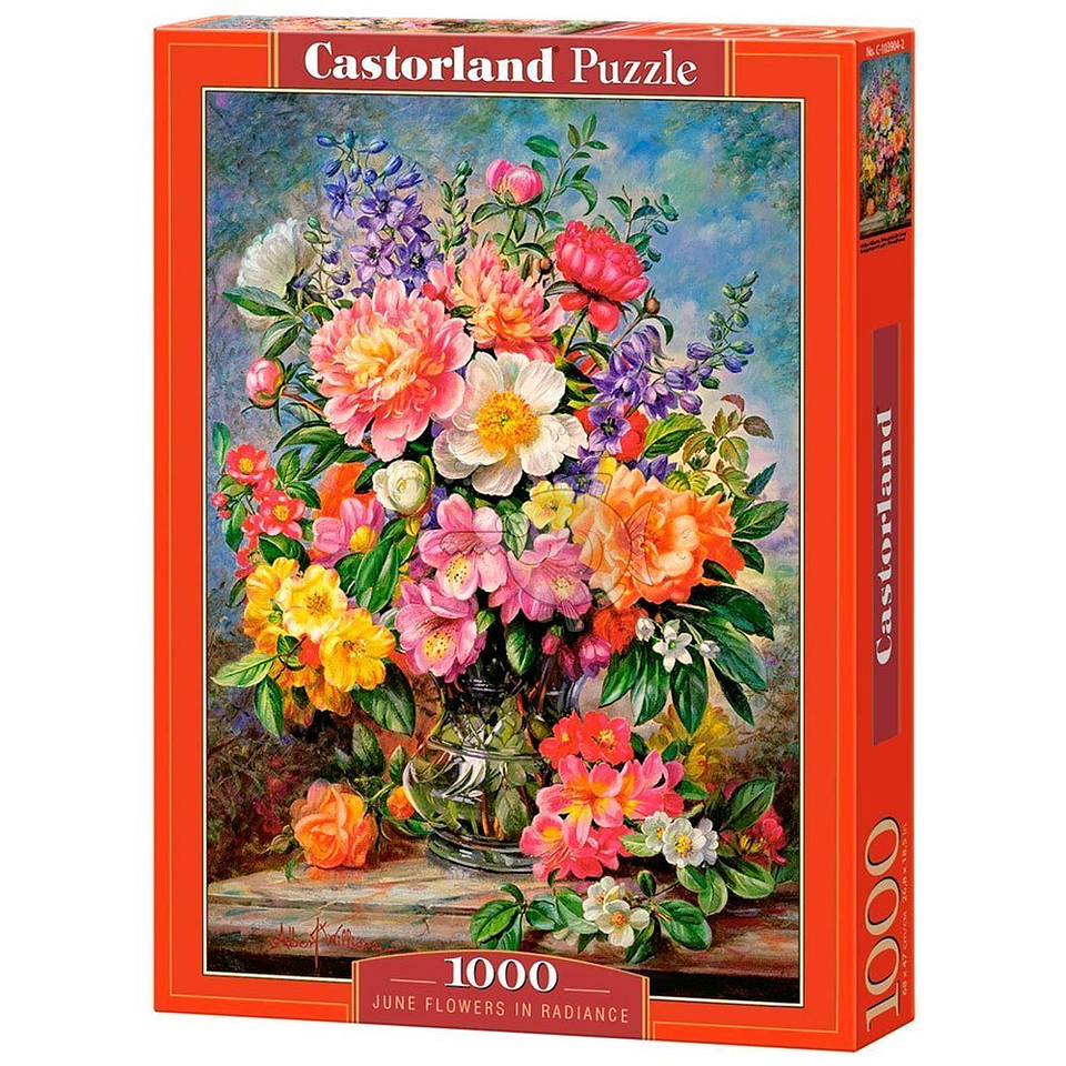 Puzzle 1000 Piezas | Flores de Junio en resplandor 1