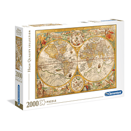 Mapa Antiguo | Puzzle Clementoni 2000 Piezas