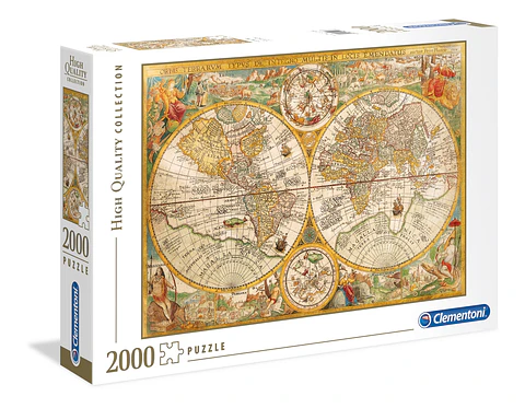 Mapa Antiguo | Puzzle Clementoni 2000 Piezas