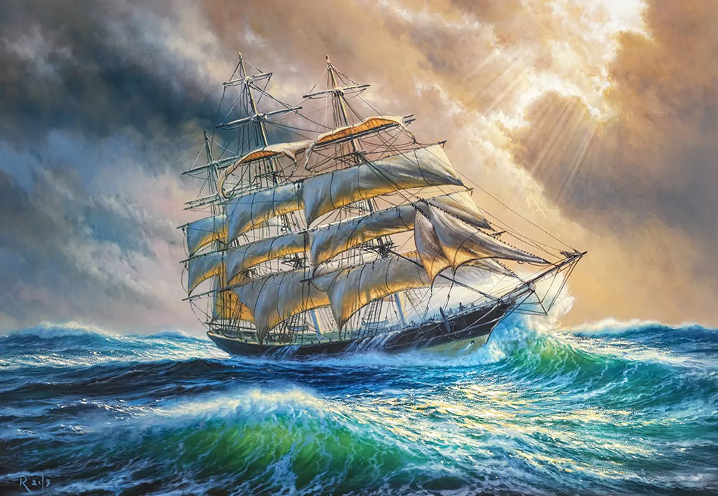 Puzzle 1000 Piezas | Navegando contra viento y marea  2