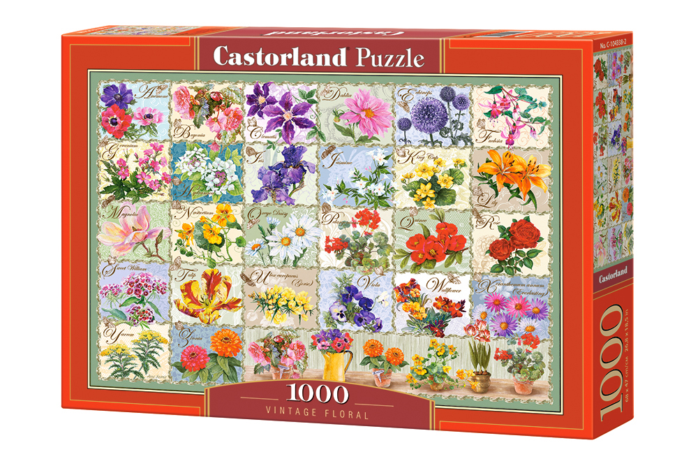 Puzzle 1000 Piezas | Vintage Floral Castorland