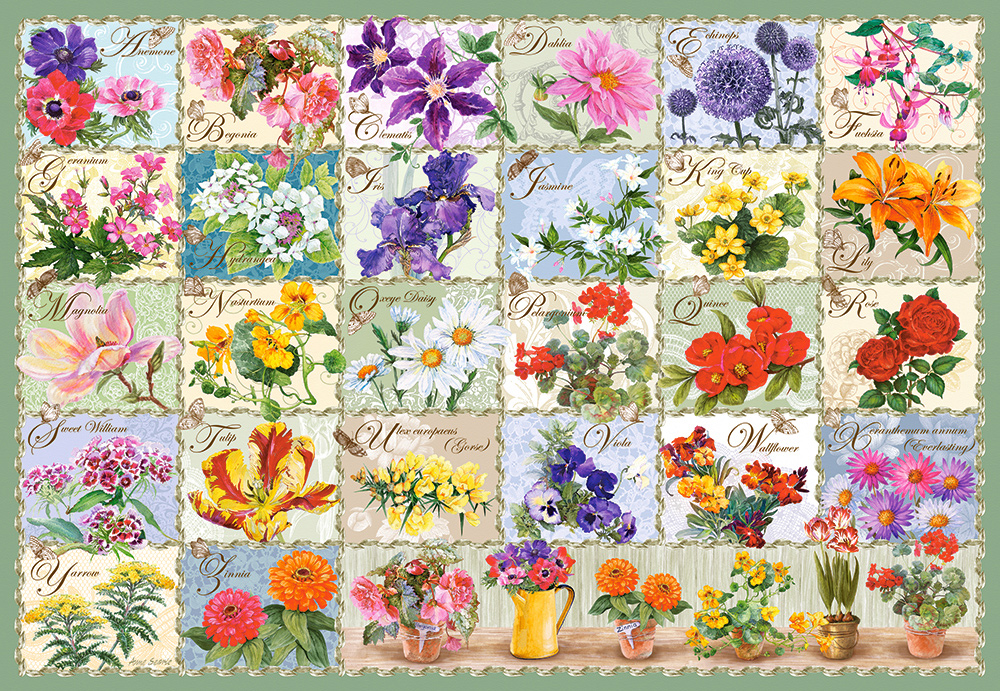 Puzzle 1000 Piezas | Vintage Floral Castorland
