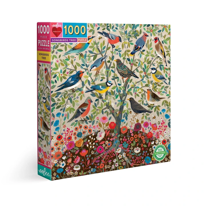 Árbol de Pájaros Cantores | Puzzle Eeboo 1000 Piezas