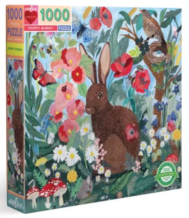 Puzzle 1000 Piezas | Conejito de amapolas Eeboo