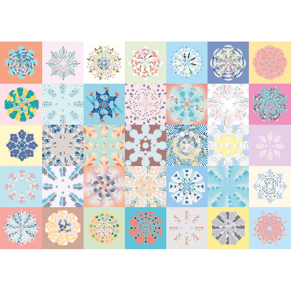 Puzzle 1000 Piezas | Patchwork Cloudberries  2