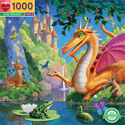 Puzzle 1000 Piezas | Dragón amable Eeboo 