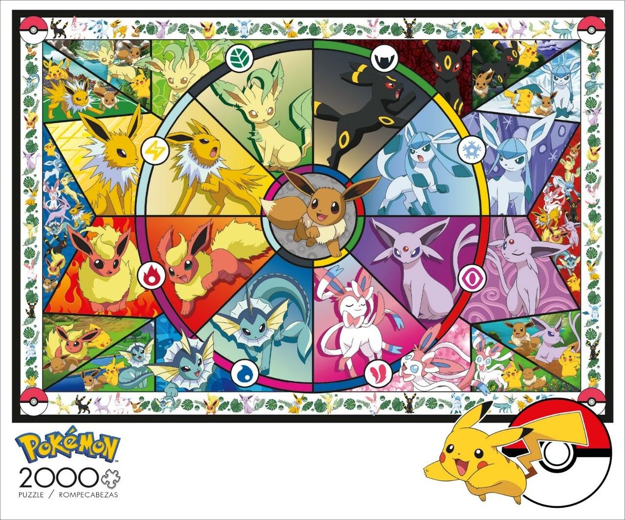 Puzzle 2000 piezas  Pokémon Eevee Evolutions Buffalo Games