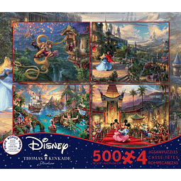Disney Multipack (A) 4 en 1 | Puzzle Ceaco 4 x 500 Piezas