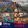 Disney Multipack (A) 4 en 1 | Puzzle Ceaco 4 x 500 Piezas