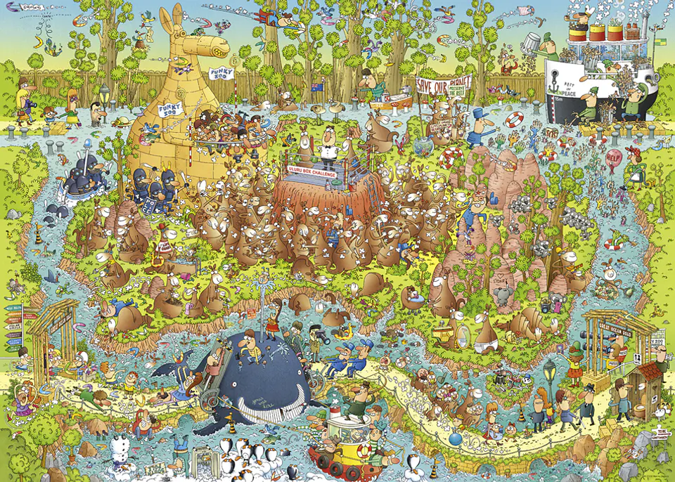 Puzzle 1000 Piezas | FUNKY ZOO Australian Habitat 2