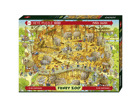 Puzzle 1000 Piezas | FUNKY ZOO African Habitat Heye