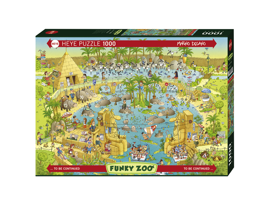 FUNKY ZOO Nile habitat | Puzzle Heye 1000 Piezas 