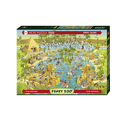 FUNKY ZOO Nile habitat | Puzzle Heye 1000 Piezas 