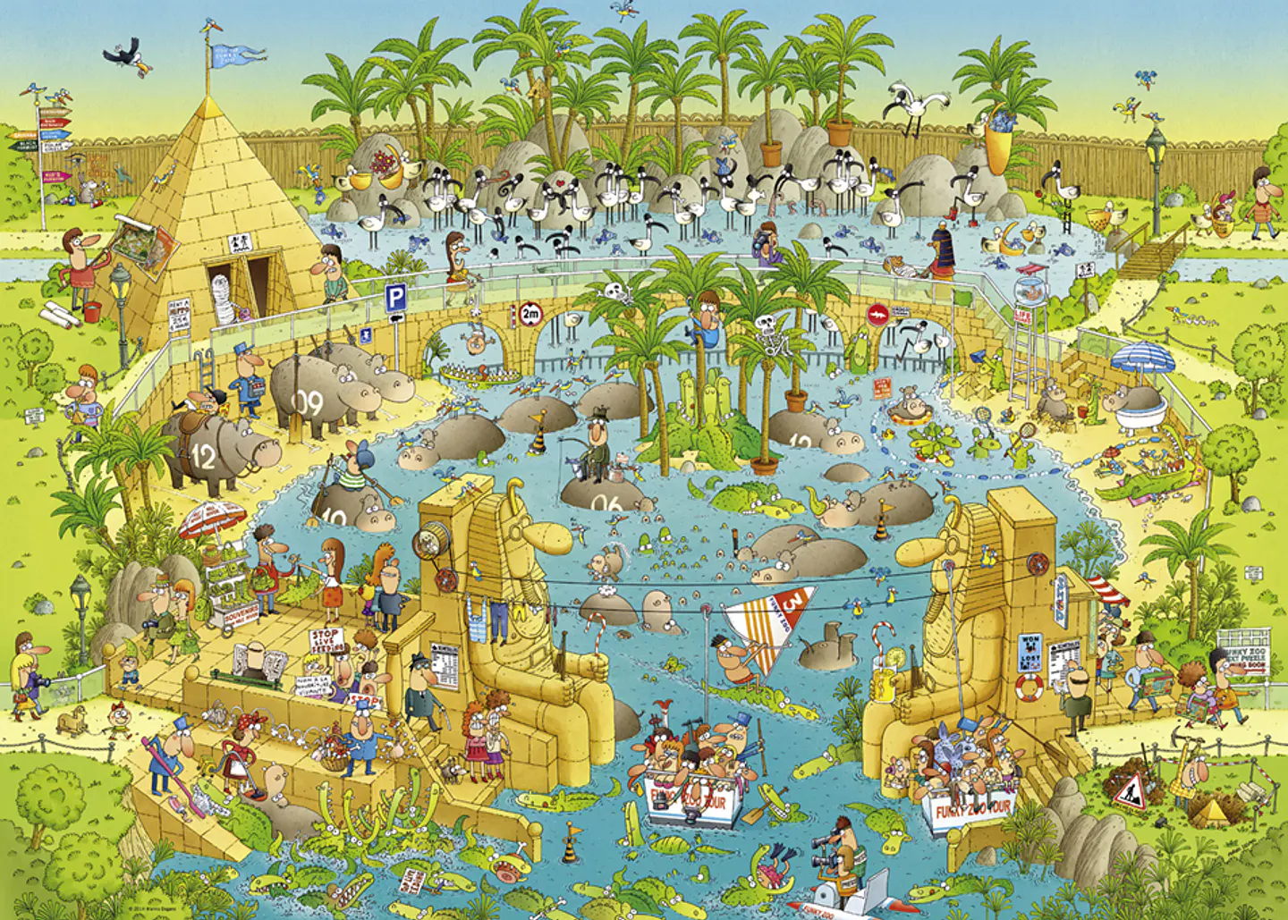 Puzzle 1000 Piezas | FUNKY ZOO Nile habitat 2