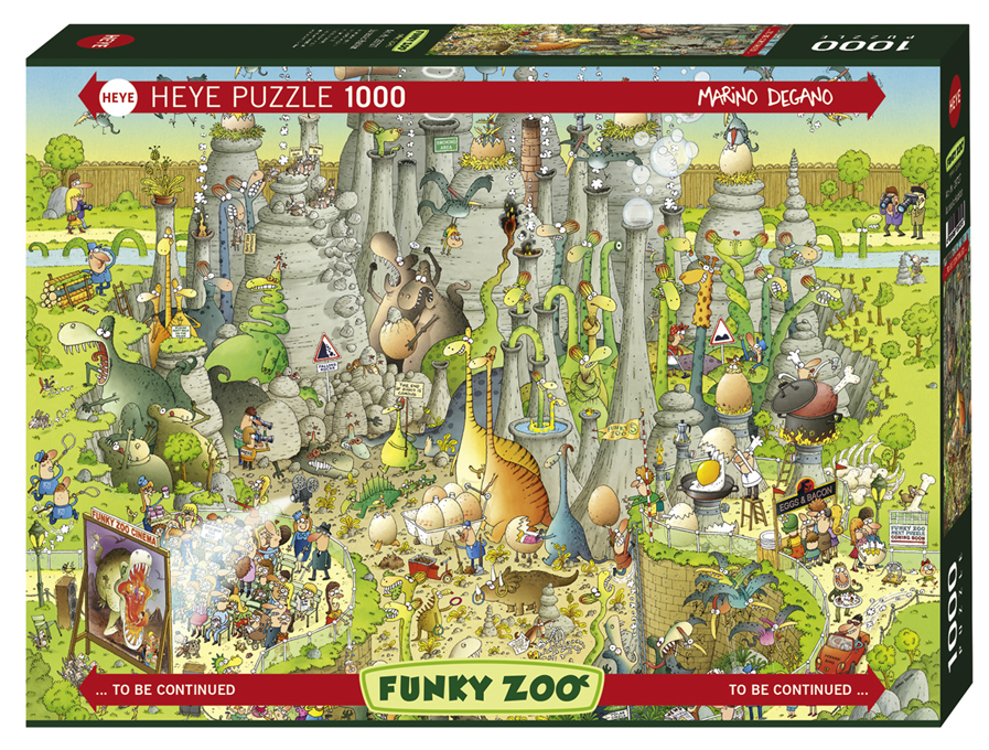 FUNKY ZOO Jurassic Habitat | Puzzle Heye 1000 Piezas 