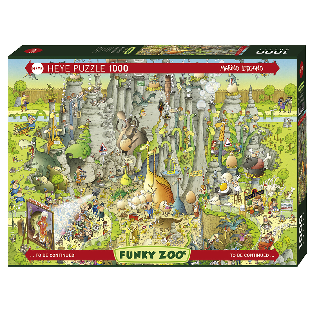 FUNKY ZOO Jurassic Habitat | Puzzle Heye 1000 Piezas  1