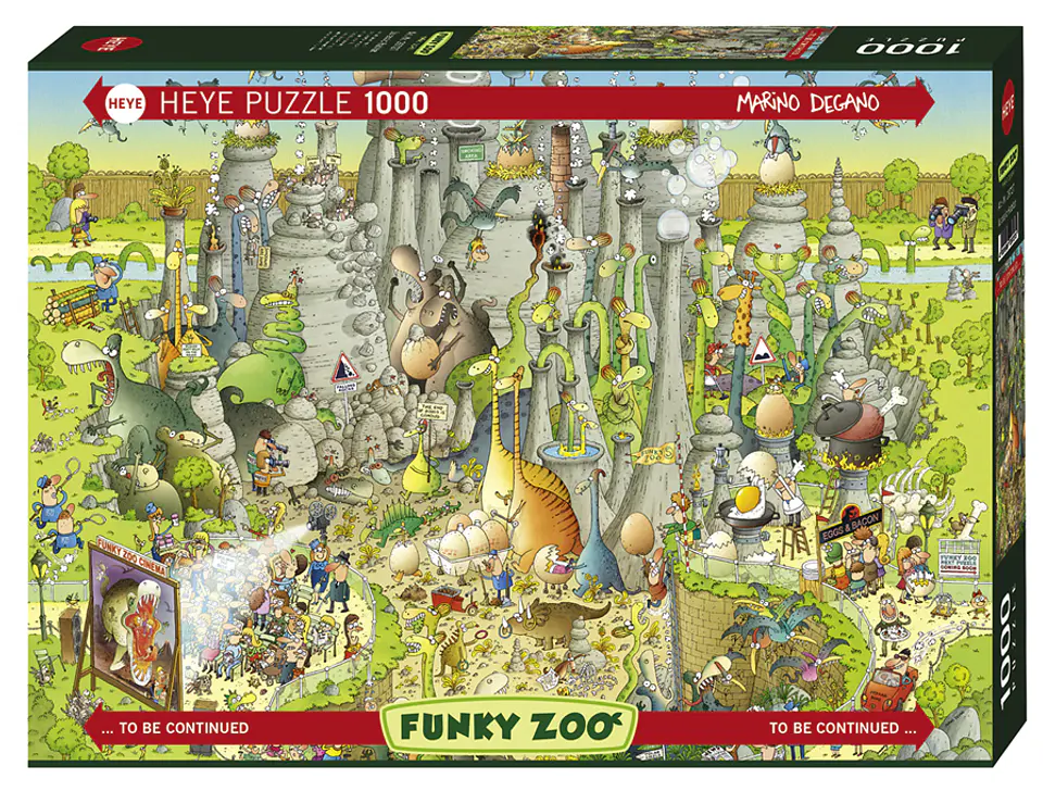 Puzzle 1000 Piezas | FUNKY ZOO Jurassic Habitat 1