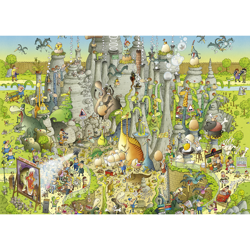 FUNKY ZOO Jurassic Habitat | Puzzle Heye 1000 Piezas  2