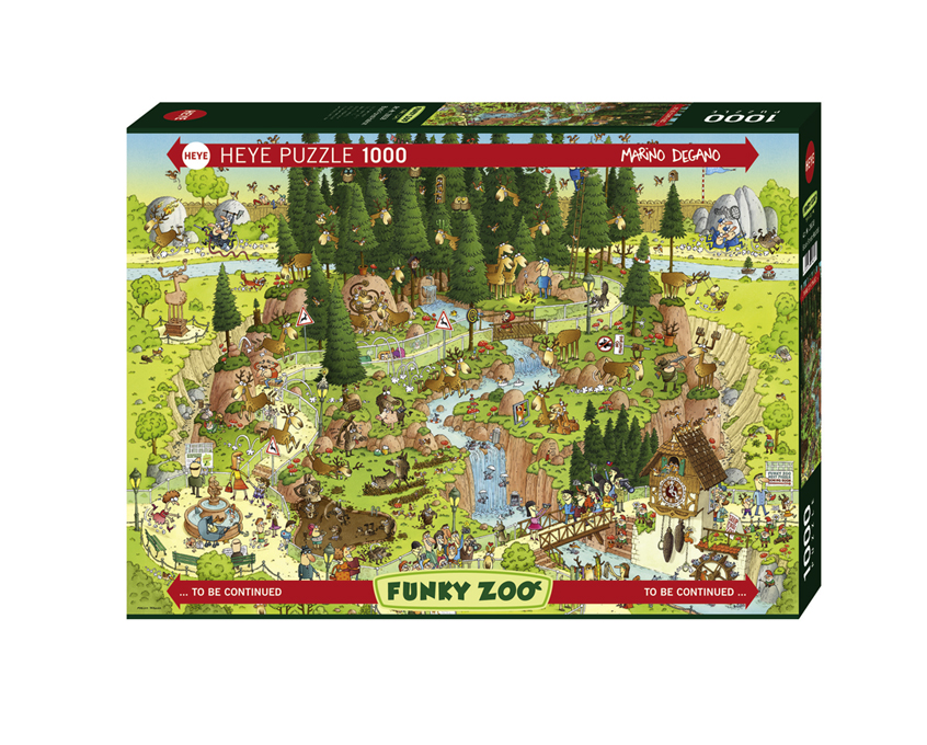 FUNKY ZOO Black Forest | Puzzle Heye 1000 Piezas 