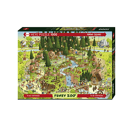 FUNKY ZOO Black Forest | Puzzle Heye 1000 Piezas 