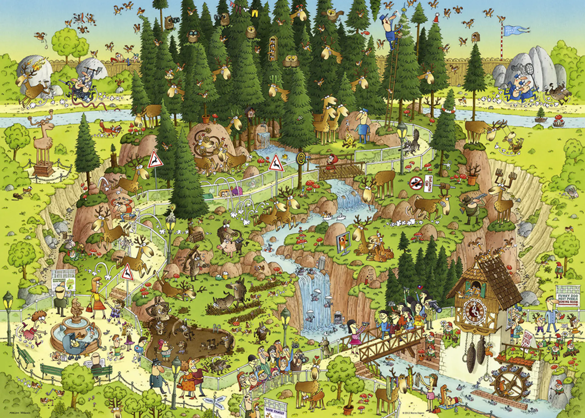 Puzzle 1000 Piezas | FUNKY ZOO Black Forest 2