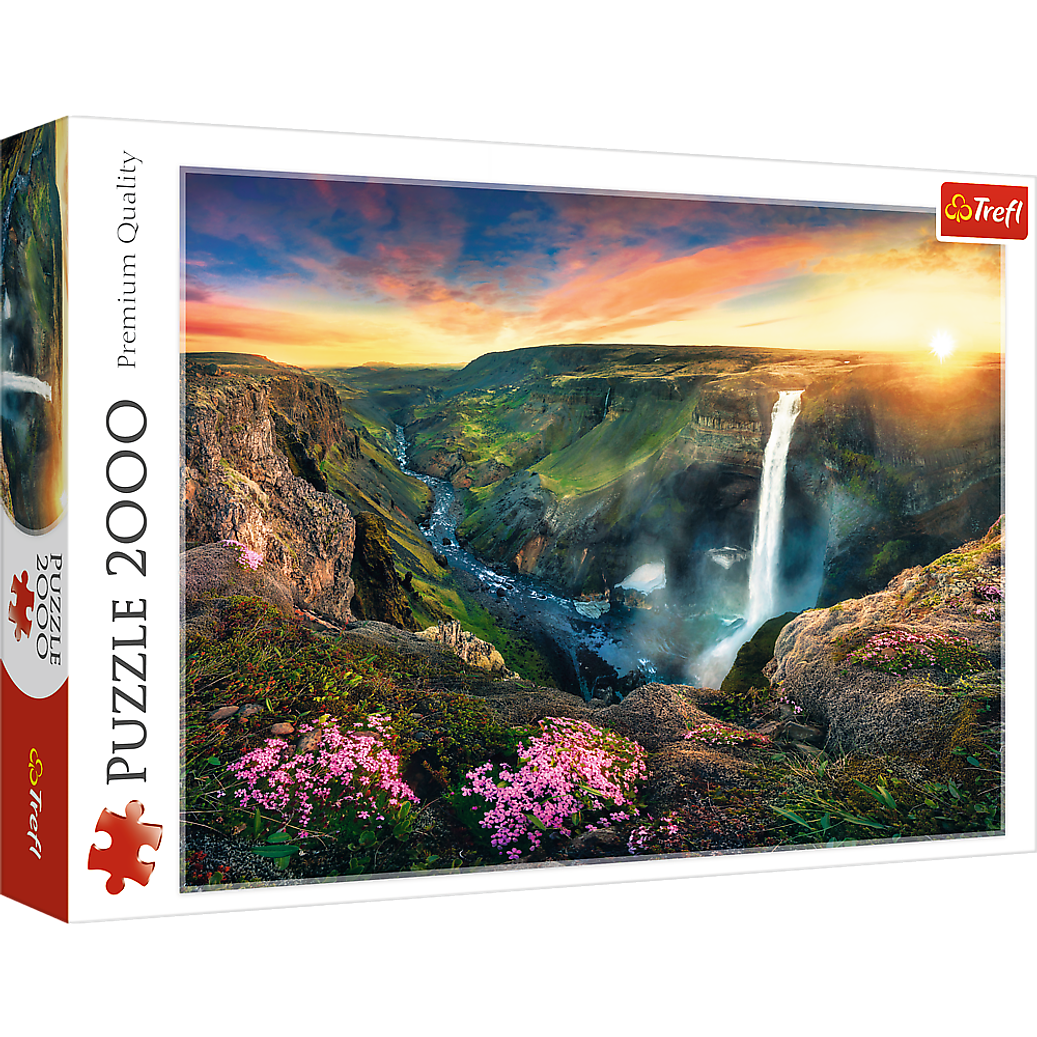 Háifoss Waterfall, Iceland | Puzzle Trefl 2000 Piezas 1