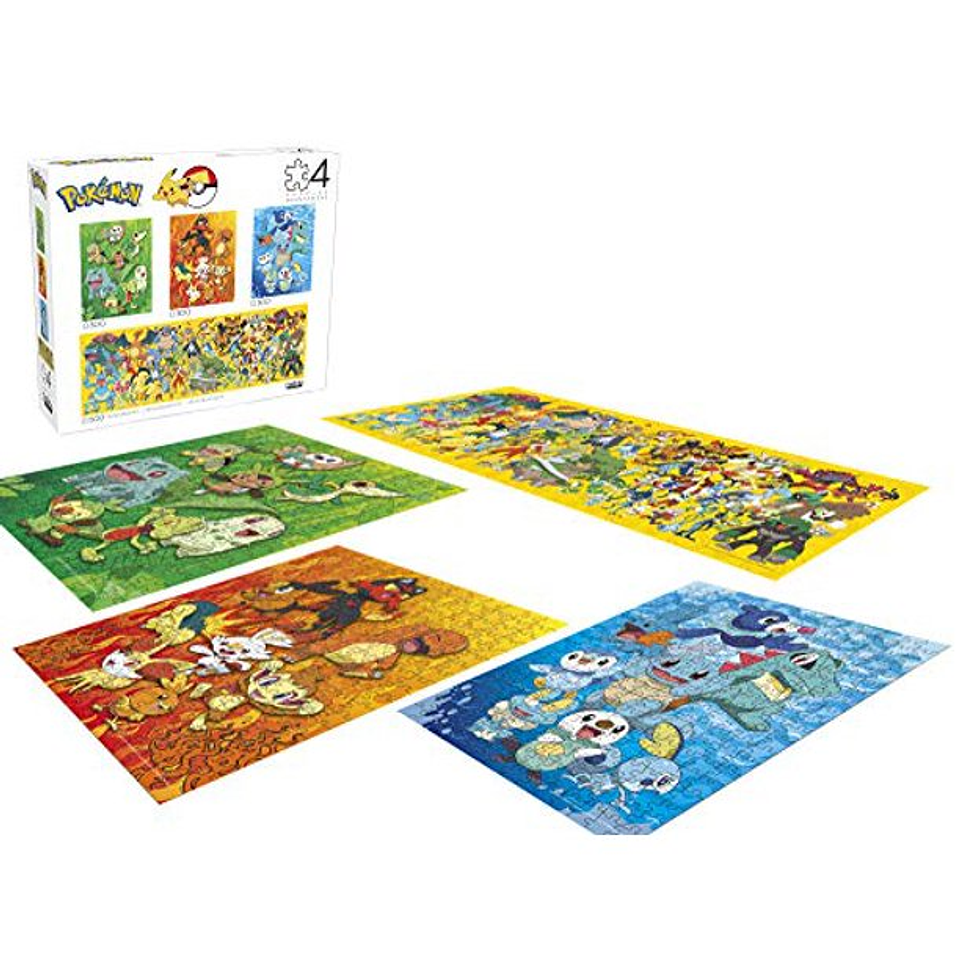 Puzzle 300 y 500 Piezas | Pokémon Multipack (4 en 1) 6