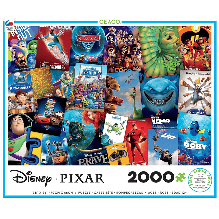 Disney Pixar Movie Posters | Puzzle Ceaco 2000 Piezas 1