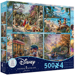 Puzzle (4 en 1) 500 piezas c/u | Disney Multipack (C) Ceaco 
