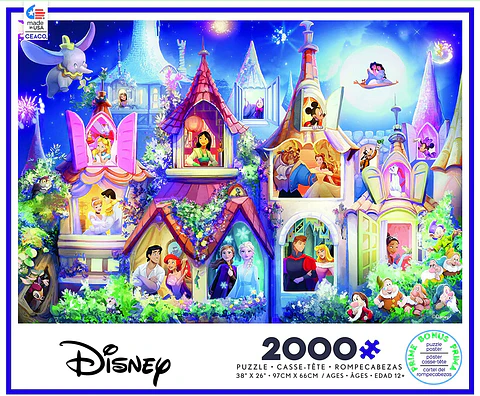 Puzzle 2000 Piezas | Disney Princess Castle
