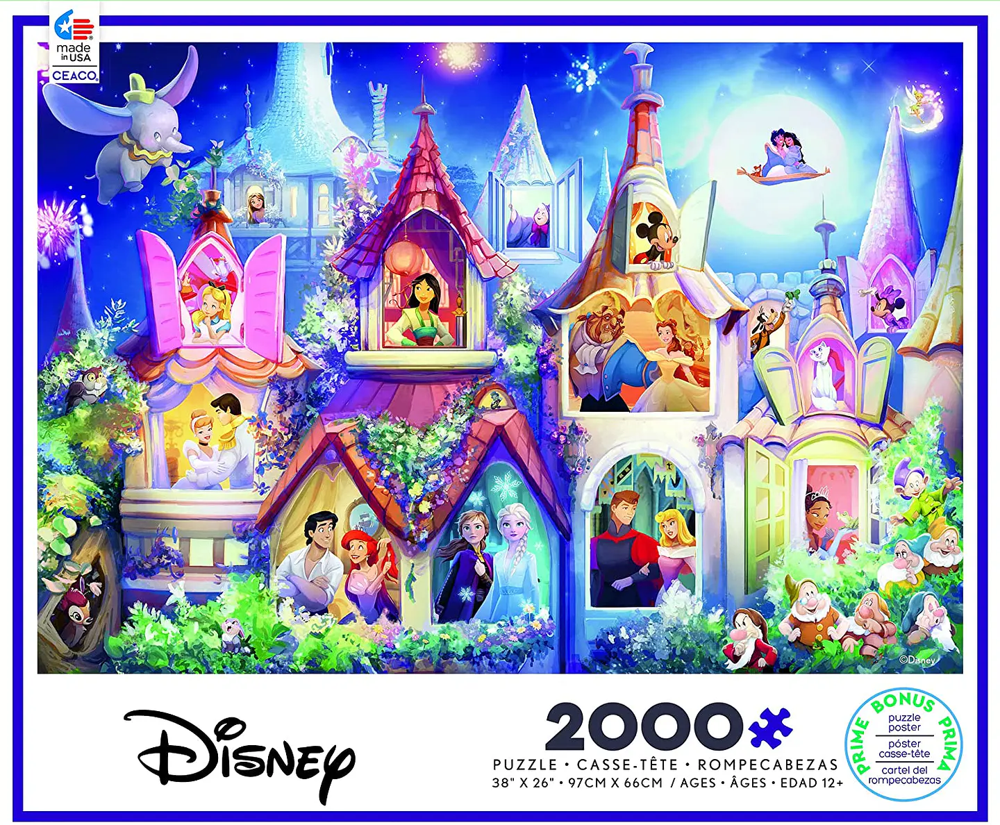 Puzzle 2000 Piezas | Disney Princess Castle 1