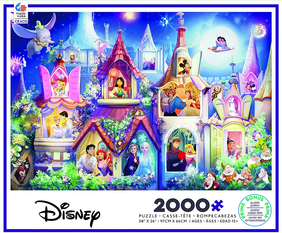 Puzzle 2000 Piezas | Disney Princess Castle 1