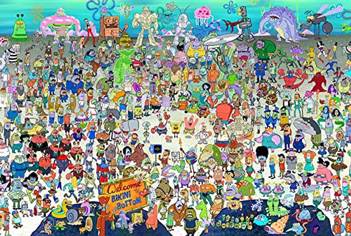 Puzzle 3000 piezas | Bob Esponja Aquarius  2