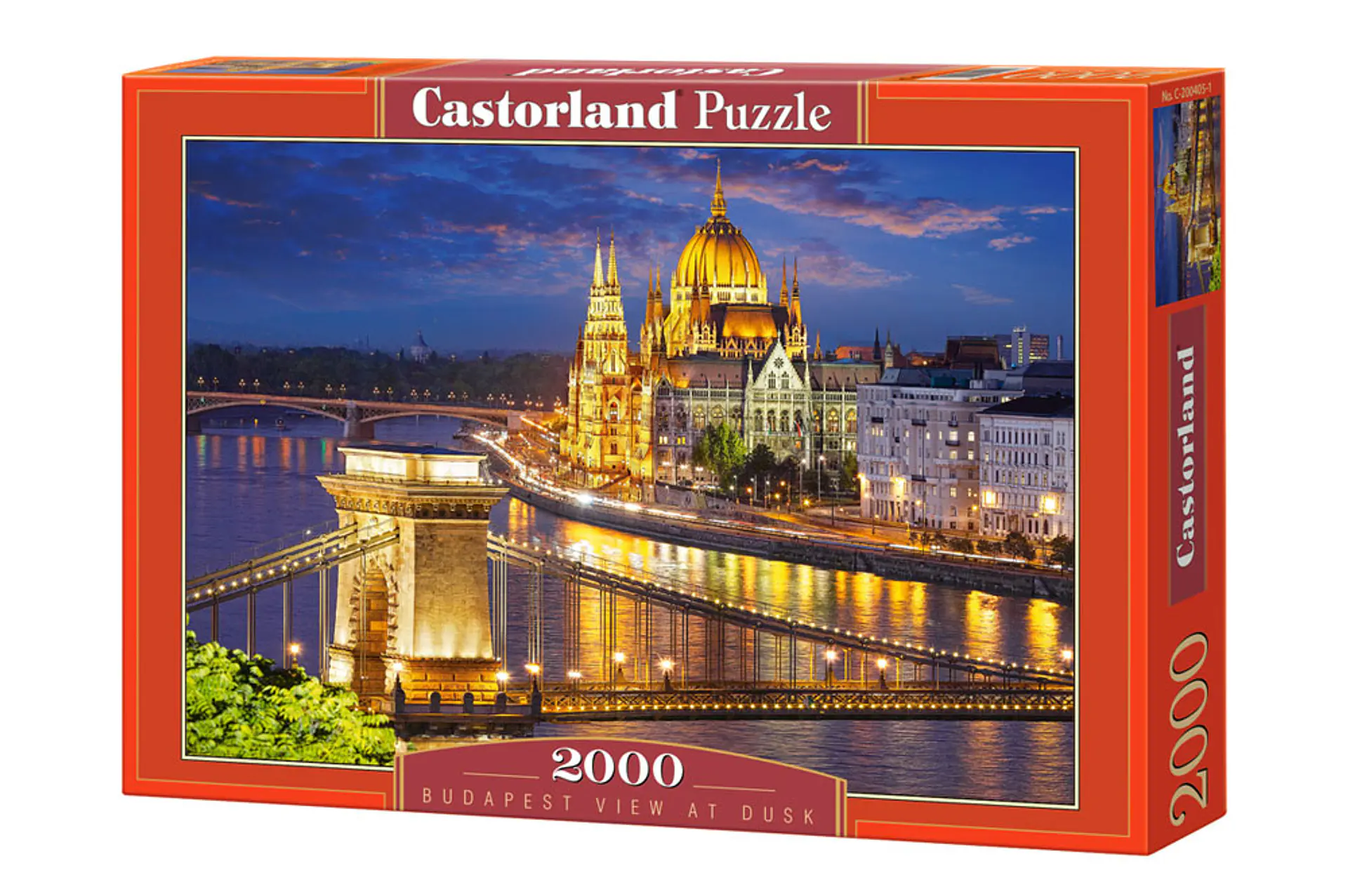 Puzzle 2000 Piezas | Vista de Budapest al anochecer 1
