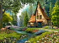 Puzzle 2000 Piezas | Cabaña vieja en el bosque - Miniatura 2