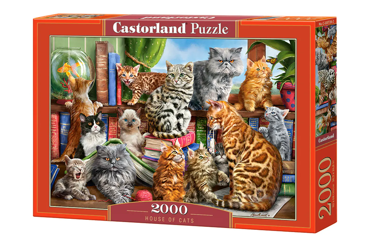 Puzzle 2000 Piezas | Casa de los gatos 1