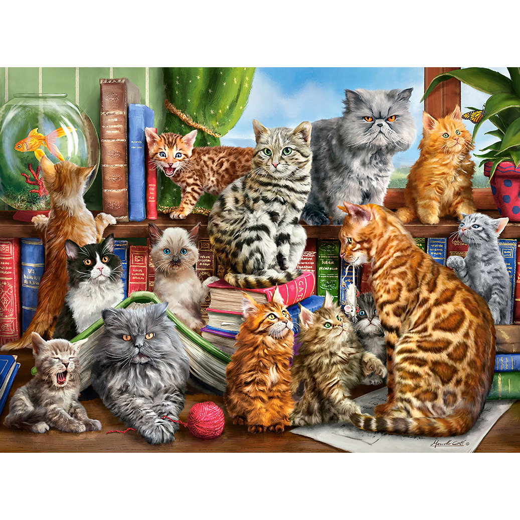 Puzzle 2000 Piezas | Casa de los gatos 2