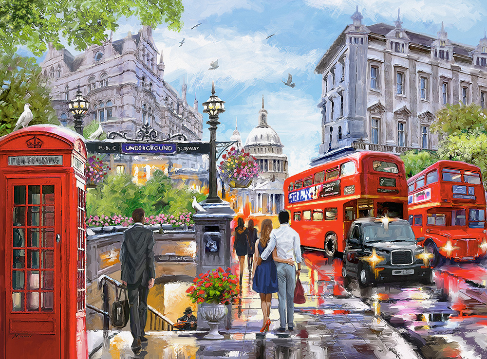 Primavera en Londres | Puzzle 2000 Piezas Castorland