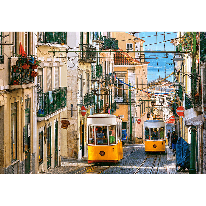 Tranvías de Lisboa, Portugal | Puzzle Castorland 1000 Piezas 2