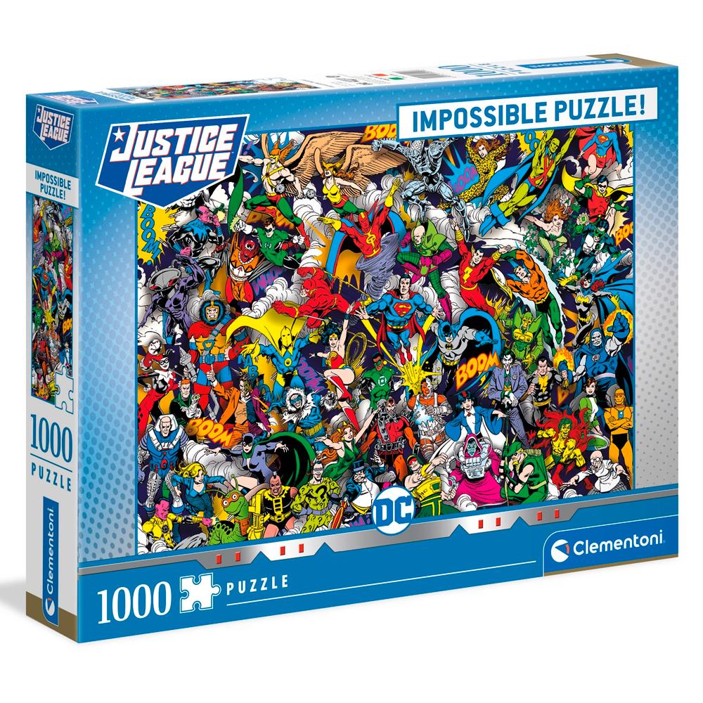 Puzzle 1000 Piezas | DC La liga de la Justicia Impossible Clementoni 