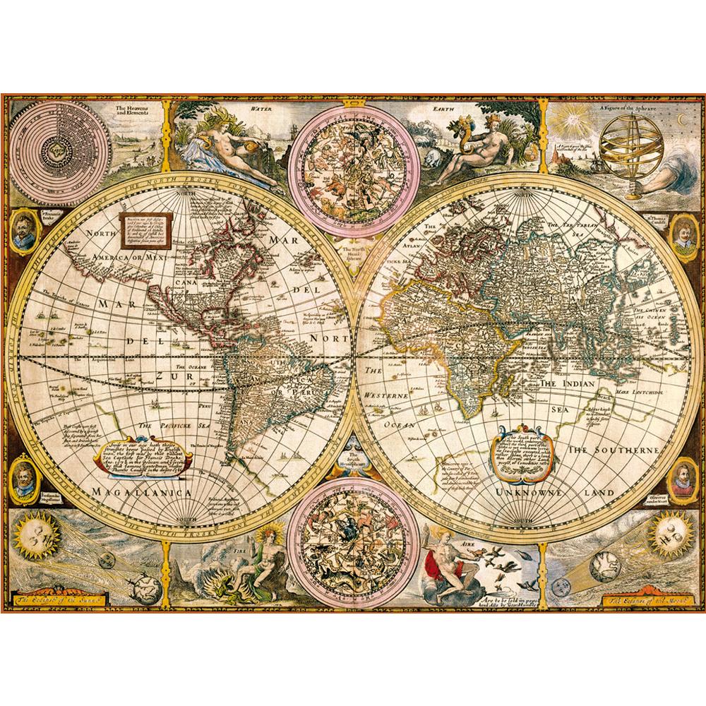 Puzzle 3000 Piezas | Mapa Antiguo Clementoni 