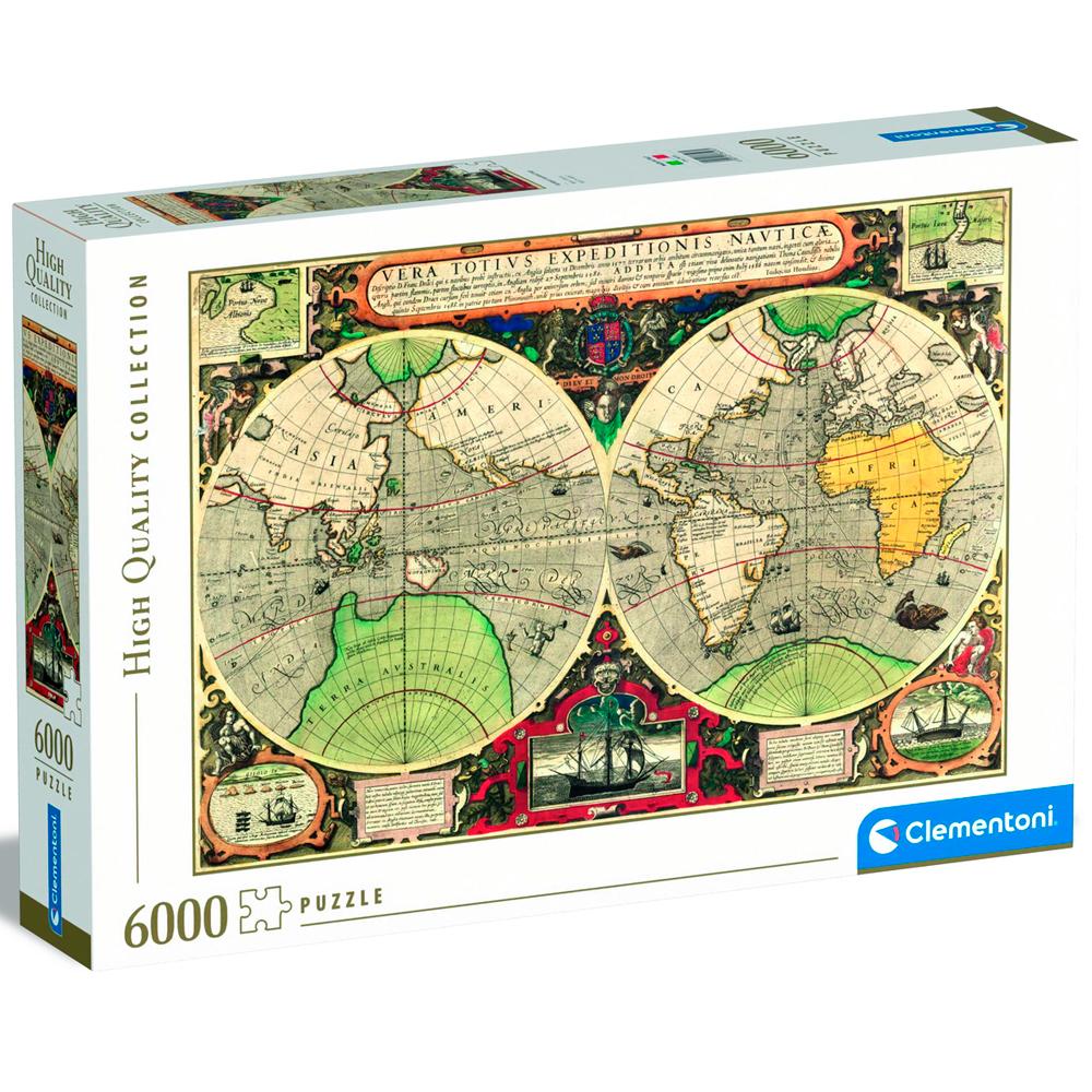 Puzzle 6000 Piezas | Mapa Náutico Antiguo Clementoni 