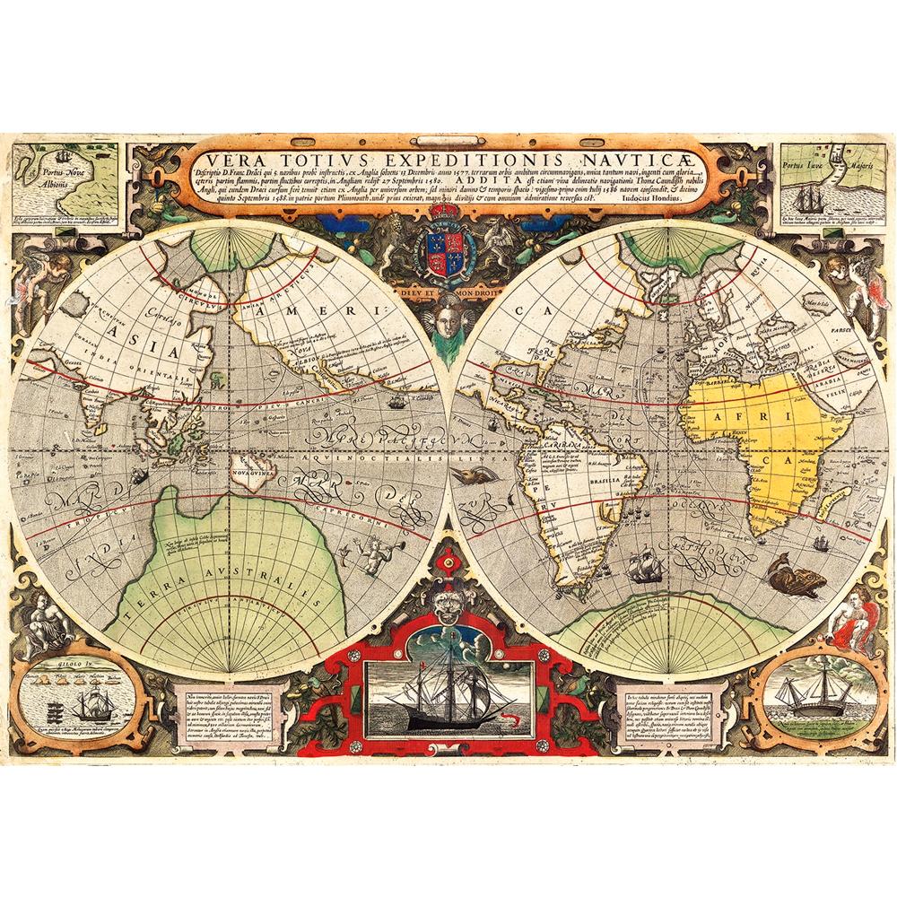 Puzzle 6000 Piezas | Mapa Náutico Antiguo Clementoni 