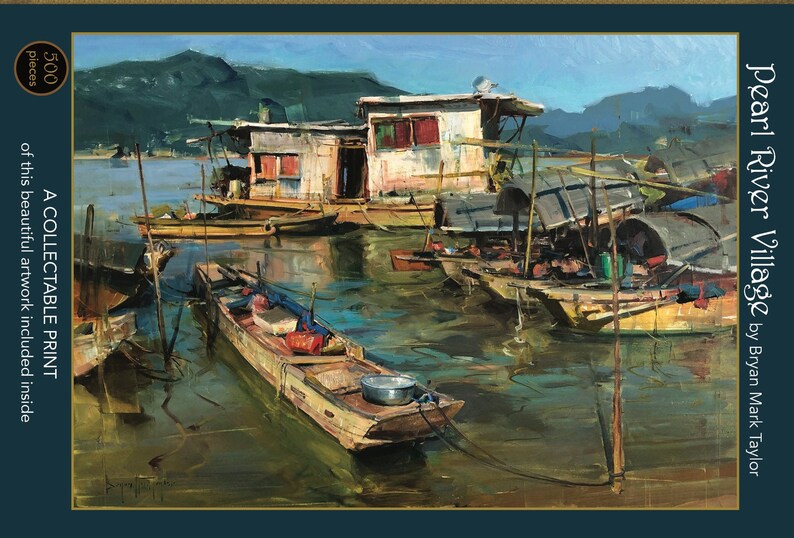 Puzzle 500 Piezas Premium | Pearl River Village Art & Fable 