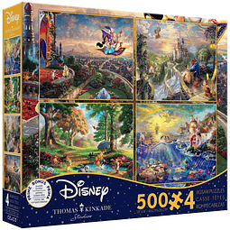Puzzle (4 en 1) 500 piezas c/u | Disney Multipack (F) Ceaco 