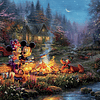 Puzzle 750 Piezas | Mickey, Minnie y Pluto junto a la fogata Ceaco
