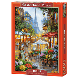 Puzzle 1000 Piezas Castorland | Flores de Primavera, París
