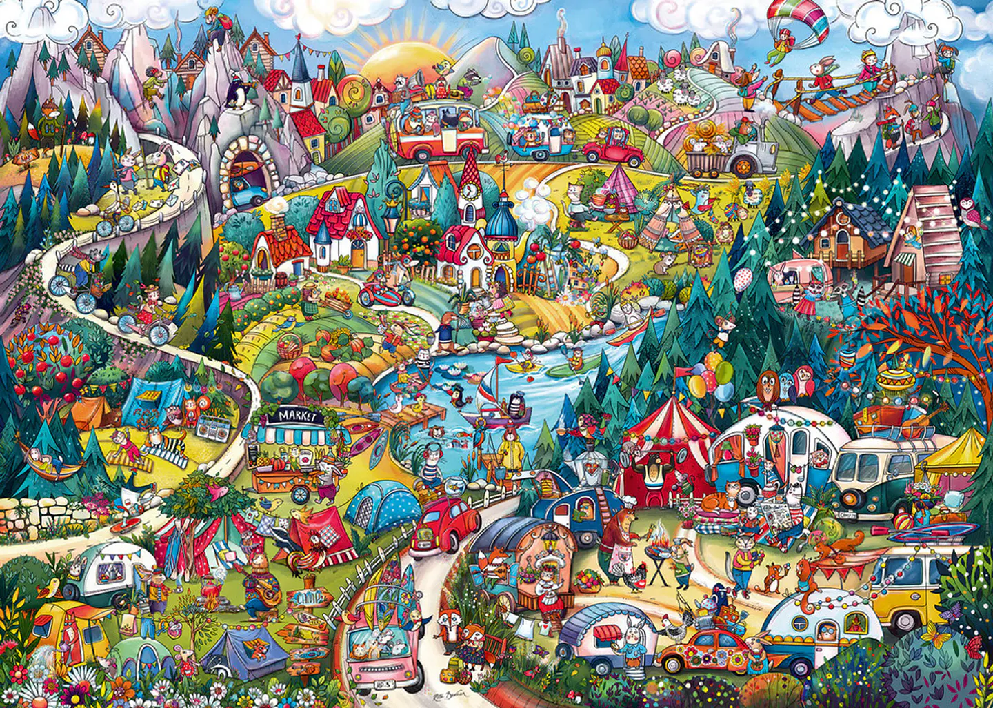 Puzzle 2000 Piezas | Go Camping! 2